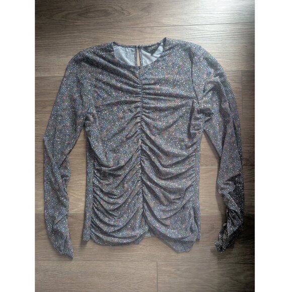 Ted Baker | Savannn Ruched Floral Mesh Top - Picture 5 of 12